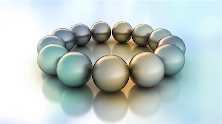 equipo - 3D-Illustration of Spheres in Circle Photographie de stock - Premium Libres de Droits, Code: 600-06808785