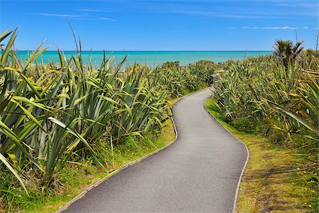 simsearch:600-06964229,k - Footpath in Summer, Pancake Rocks, West Coast, South Island, New Zealand Stock Photo - Premium Royalty-Free, Code: 600-06841919