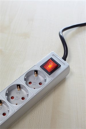 electrical cord - Close-up of electrical socket, power bar, Germany Stock Photo - Premium Royalty-Free, Code: 600-06899772