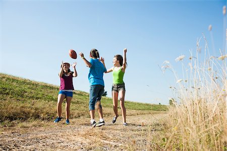 running kids outdoor Foto de stock - Sin royalties Premium, Código: 600-06899876