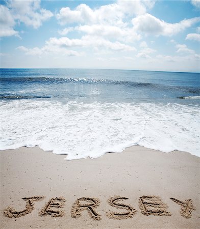 sky and ocean - View of Jersey Shore, New Jersey, USA Stock Photo - Premium Royalty-Free, Code: 600-06899953