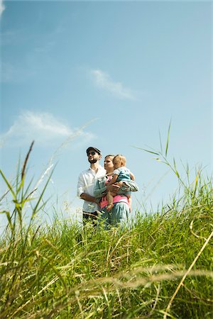 Portrait of Family Outdoors, Mannheim, Baden-Wurttemberg, Germany Stockbilder - Premium RF Lizenzfrei, Bildnummer: 600-06892787