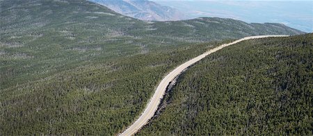 Aerial View of Access Road, Whiteface Mountain, New York State, USA Photographie de stock - Premium Libres de Droits, Code: 600-07067311