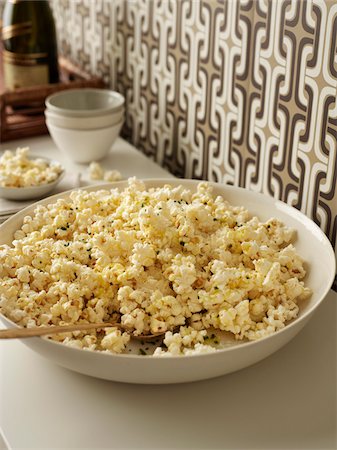 popcorn not person - Bowl of Truffle Popcorn, Studio Shot Stock Photo - Premium Royalty-Free, Code: 600-07067622