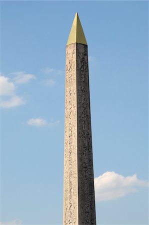 Obelisque de Luxor, Place de la Concorde, Paris, France Photographie de stock - Premium Libres de Droits, Code: 600-07122866