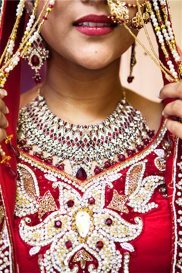 Close-up of Hindu Woman Getting Ready for Wedding, Toronto, Ontario, Canada Stock Photo - Premium Royalty-Free, Artist: Ikonica, Image code: 600-07204146