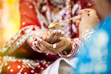 simsearch:700-05855069,k - Close-up of Woman's Hands during Hindu Wedding Ceremony, Toronto, Ontario, Canada Stock Photo - Premium Royalty-Free, Code: 600-07204150