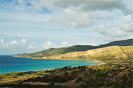 View of Apolakkia Bay, Rhodes, Dodecanese, Aegean Sea, Greece, Europe Stock Photo - Premium Royalty-Free, Code: 600-07200001