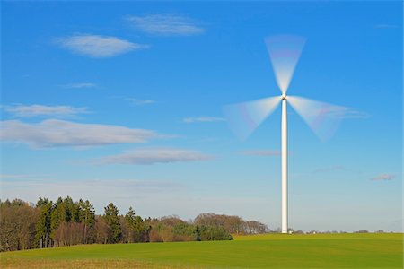 suministro de energía - Wind Turbine, Odenwald, Hesse, Germany Foto de stock - Sin royalties Premium, Código: 600-07279133