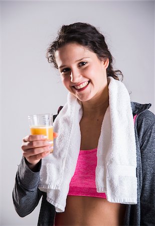 simsearch:600-07311269,k - Portrait of Teenager with Glass of Orange Juice Stockbilder - Premium RF Lizenzfrei, Bildnummer: 600-07310962