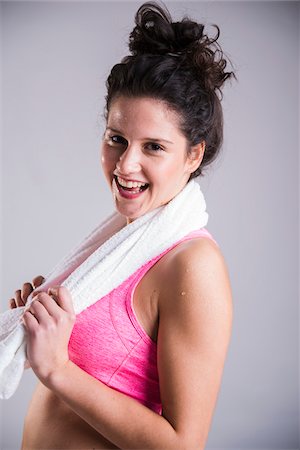 sweaty female sports - Portrait of Teenager after Exercising Stock Photo - Premium Royalty-Free, Code: 600-07310974