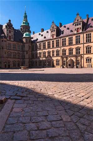 region hovedstaden - Kronborg, Helsingor, Zealand Island, Denmark Foto de stock - Sin royalties Premium, Código: 600-07363897