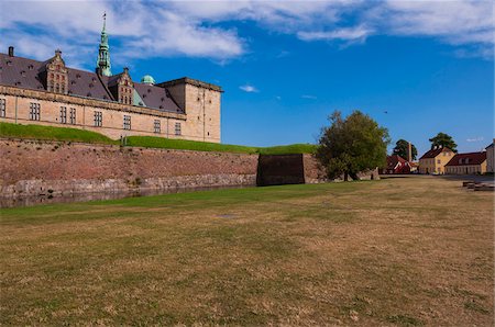 region hovedstaden - Kronborg, Helsingor, Zealand Island, Denmark Foto de stock - Sin royalties Premium, Código: 600-07363906