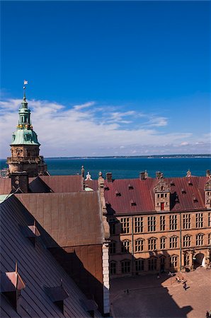 Kronborg, Helsingor, Zealand Island, Denmark Stock Photo - Premium Royalty-Free, Code: 600-07363900