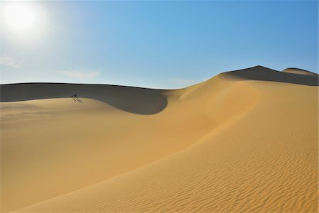 simsearch:610-01577131,k - Scenic view of Sand Dune with Sun, Matruh, Great Sand Sea, Libyan Desert, Sahara Desert, Egypt, North Africa, Africa Stock Photo - Premium Royalty-Free, Code: 600-07431193