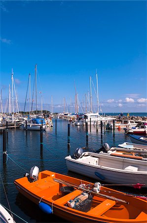 Boats in Harbour, Aeroskobing, Aero Island, Jutland Peninsula, Region Syddanmark, Denmark, Europe Stock Photo - Premium Royalty-Free, Code: 600-07451024