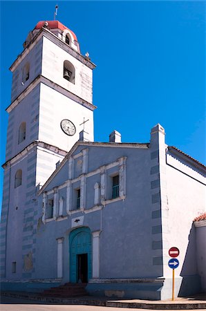 Iglesia Parroquial Mayor del Espiritu Santo, Sanctis Spiritus, Cuba, West Indies, Caribbean Stock Photo - Premium Royalty-Free, Code: 600-07487308