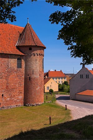 Nyborg Palace, Nyborg, Fyn Island, Denmark Foto de stock - Sin royalties Premium, Código: 600-07487351
