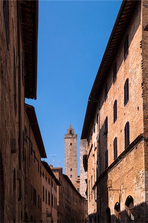 simsearch:845-03720950,k - Buildings and Tower, San Gimignano, Province of Siena, Tuscany, Italy Photographie de stock - Premium Libres de Droits, Code: 600-07487426