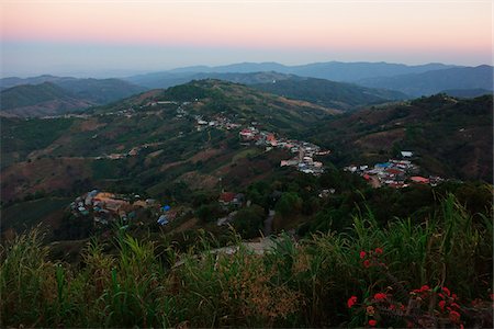 Mae Salong, Golden Triangle, Chiang Rai Province, Thailand Photographie de stock - Premium Libres de Droits, Code: 600-07656438