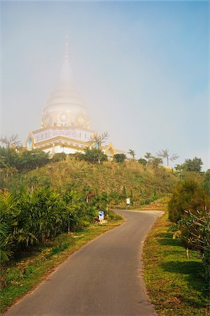 Wat Tha Ton in Morning Fog, Tha Ton, Chiang Mai Province, Thailand Stockbilder - Premium RF Lizenzfrei, Bildnummer: 600-07656433