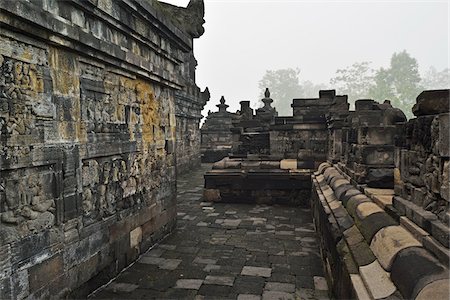 Borobodur, Kedu Plain, Java, Indonesia Photographie de stock - Premium Libres de Droits, Code: 600-07656453