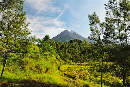 stratovolcano - Mount Merapi, Java, Indonesia Stock Photo - Premium Royalty-Free, Code: 600-07656465