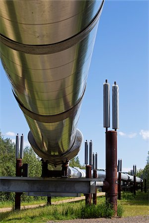 Alaska Pipeline, Alaska, USA Foto de stock - Sin royalties Premium, Código: 600-07650738