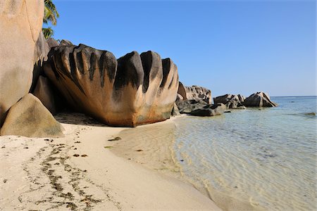 simsearch:600-07653906,k - Anse Source d'Argent with Sculpted Rocks, La Digue, Seychelles Foto de stock - Sin royalties Premium, Código: 600-07653898