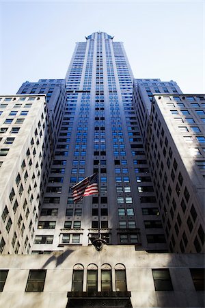 Looking up at Chrysler Building, Midtown Manhattan, New York City, New York, USA Stock Photo - Premium Royalty-Free, Code: 600-07760291