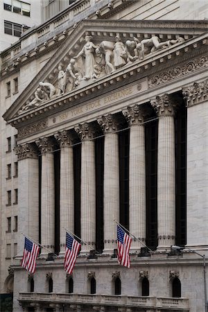 New York Stock Exchange, New York City, New York, USA Photographie de stock - Premium Libres de Droits, Code: 600-07760315