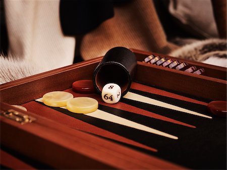 Close-up of backgammon game, studio shot Stock Photo - Premium Royalty-Free, Code: 600-07783902