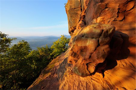 simsearch:6119-09252751,k - Sandstone Rock, Hochstein, Dahn, Dahner Felsenland, Pfalzerwald, Rhineland-Palatinate, Germany Fotografie stock - Premium Royalty-Free, Codice: 600-07802892