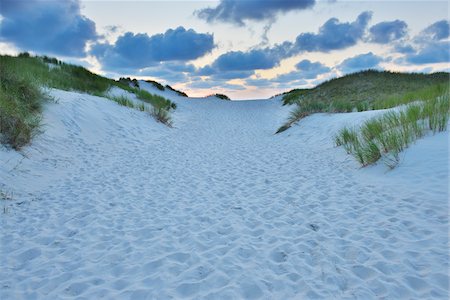 simsearch:700-07487488,k - Path through the Dunes to the Beach at Dusk, Summer, Norderney, East Frisia Island, North Sea, Lower Saxony, Germany Foto de stock - Sin royalties Premium, Código: 600-07945228