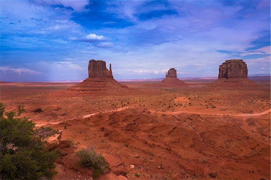 Sandstone Rock Formations, Monument Valley, Monument Valley Navajo Tribal Park, Arizona, USA Stock Photo - Premium Royalty-Free, Artist: Alberto Biscaro, Image code: 600-08002492