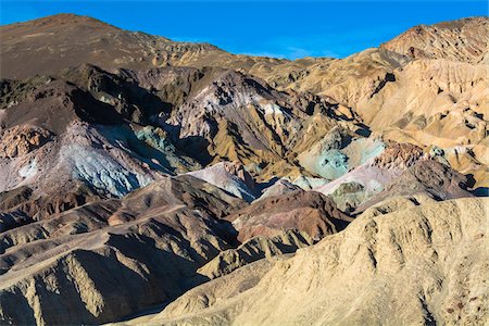 famous place of natures - Artists's Palette, Death Valley National Park, California, USA Stock Photo - Premium Royalty-Free, Code: 600-08059850