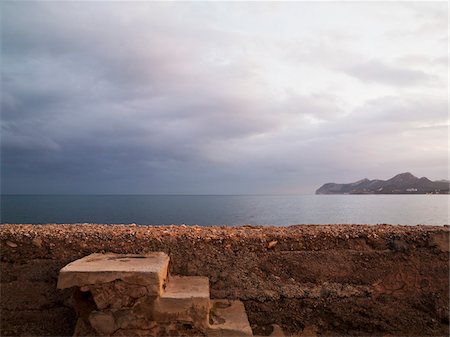 simsearch:600-08102861,k - Overcast Sky at Promenade of Cala Ratjada, Majorca, Balearic Islands, Spain Stockbilder - Premium RF Lizenzfrei, Bildnummer: 600-08102880