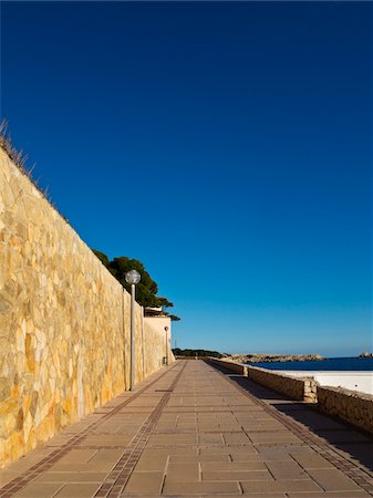 paseo marítimo - Promenade, Majorca, Balearic Islands, Spain Foto de stock - Sin royalties Premium, Código: 600-08102896