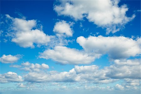 White Clouds against Blue Sky, Majorca, Balearic Islands, Spain Stock Photo - Premium Royalty-Free, Code: 600-08102909