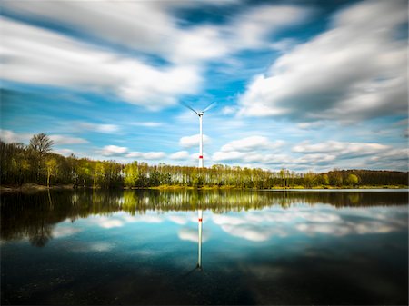 place pour texte (copyspace) - Environmentally friendly energy, wind turbine, Germany Photographie de stock - Premium Libres de Droits, Code: 600-08171717