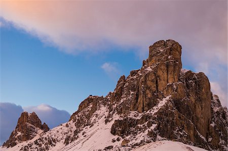 snow view photography - Monte Nuvolau, Province of Belluno, South Tyrol, Italy Stock Photo - Premium Royalty-Free, Code: 600-08225281