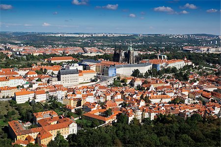 simsearch:600-08232152,k - Scenic overview of Mala Strana, city of Prague, Czech Republic Stockbilder - Premium RF Lizenzfrei, Bildnummer: 600-08232151