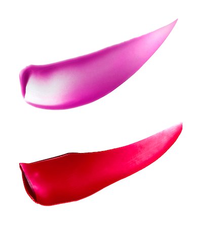 Close-up of Purple and Red Lip Gloss Smeared on White Background Foto de stock - Sin royalties Premium, Código: 600-08312054