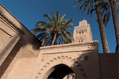 simsearch:600-08312131,k - Koutoubia Mosque, Medina, Marrakesh, Morocco Photographie de stock - Premium Libres de Droits, Code: 600-08312135