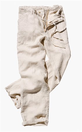 photographic clothing - Linen pants on white background Stock Photo - Premium Royalty-Free, Code: 600-08353440