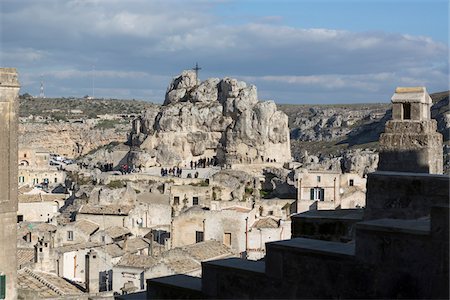 Santa Maria de Idris is one of the oldest rock churches in Matera, entirely excavated in the limestone, Matera, Basilicata, Italy Stock Photo - Premium Royalty-Free, Code: 600-08386027