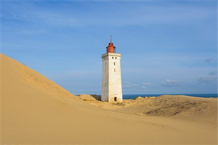 region nordjylland - Lighthouse and Dunes, Rubjerg Knude, Lokken, North Jutland, Denmark Foto de stock - Sin royalties Premium, Código: 600-08512552