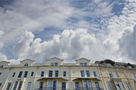 Low Angle View of Seaside Hotels, Weston Super Mare, England, UK Stock Photo - Premium Royalty-Free, Code: 600-08657502