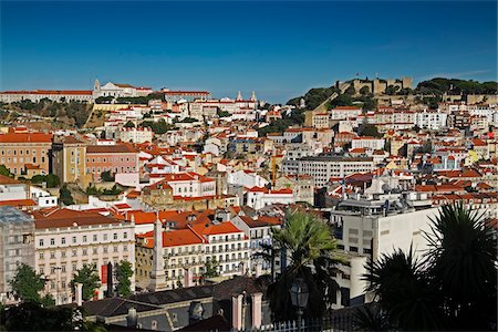 portuguese - Cityscape of Lisbon, Portugal Stock Photo - Premium Royalty-Free, Code: 600-08770137