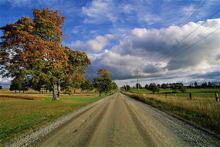 Rural Road Woodville, Ontario, Canada Foto de stock - Sin royalties Premium, Código: 600-00016669